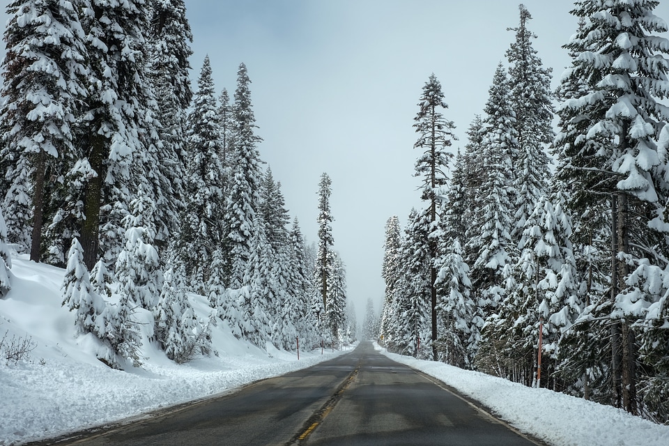 Street snow asphalt