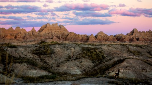 Badlands National Park in October photo