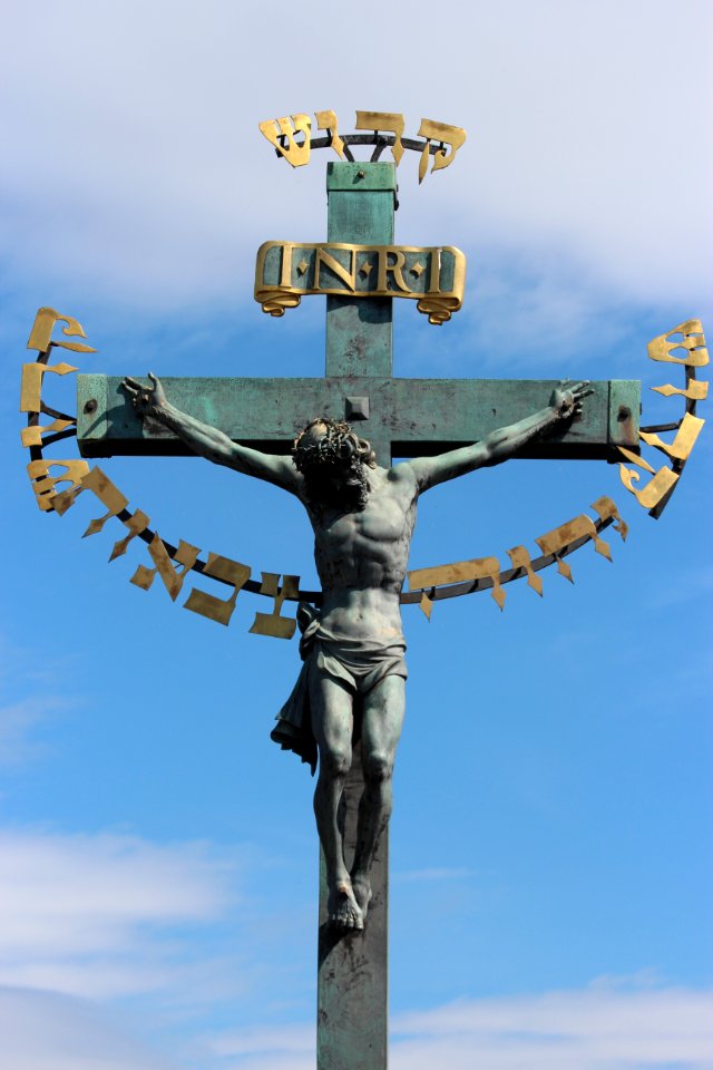 Jesus Statue & Hebrew, Prague