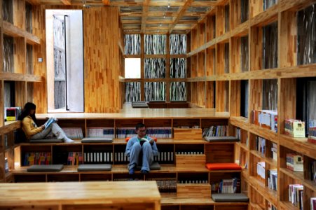 009 - Liyuan Library by Li Xiaodong Studio. Interior. photo