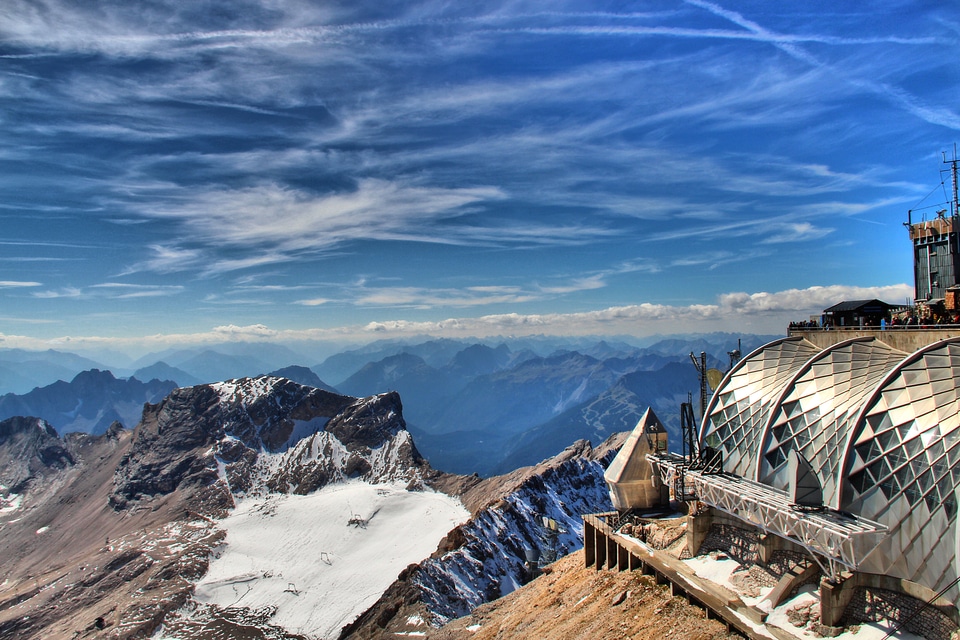 Summit landscape zugspitze massif