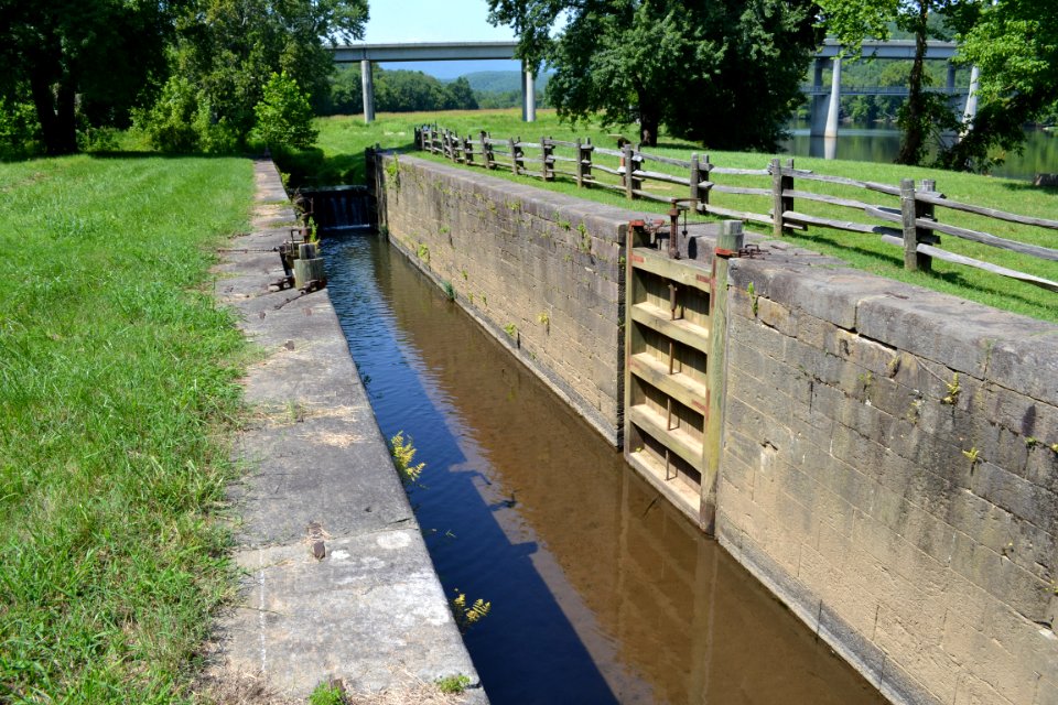 Lock 7 on the old James River and Kanawha Canal Blue Ridge Parkway Milepost 63