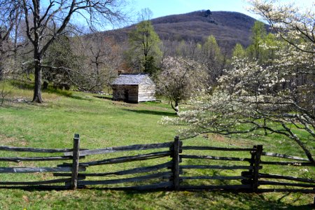 Humpback Rocks with the mountain farm April 2015 PH photo