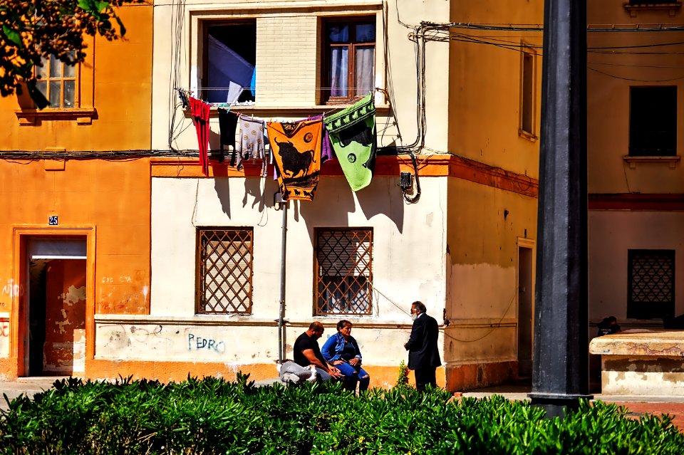 La ropa tendida