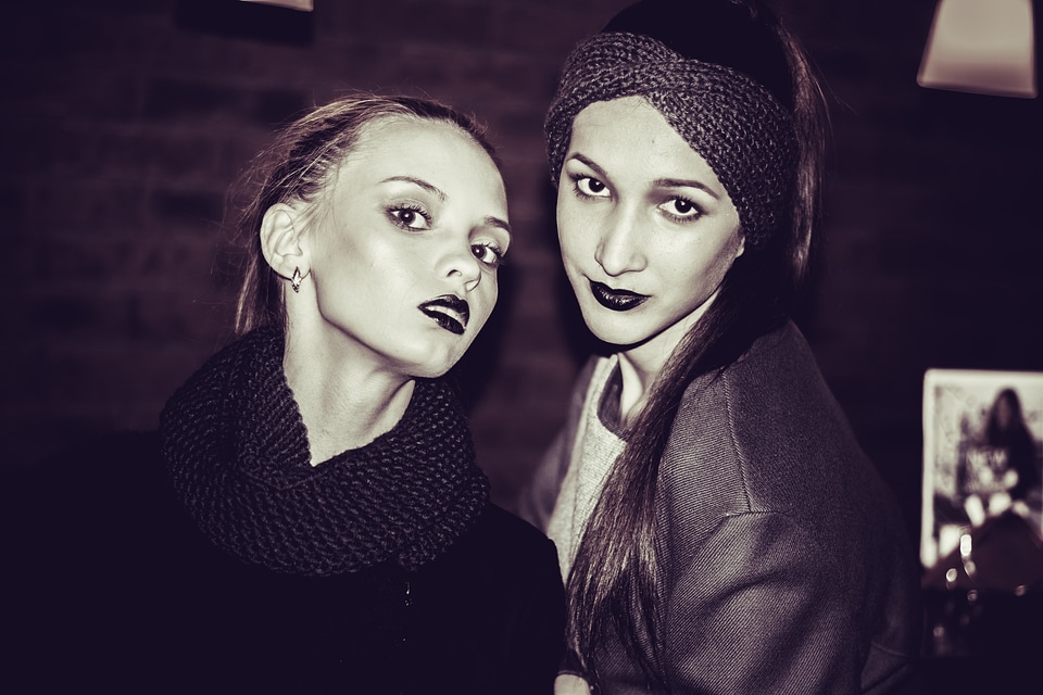 View beauty dark background