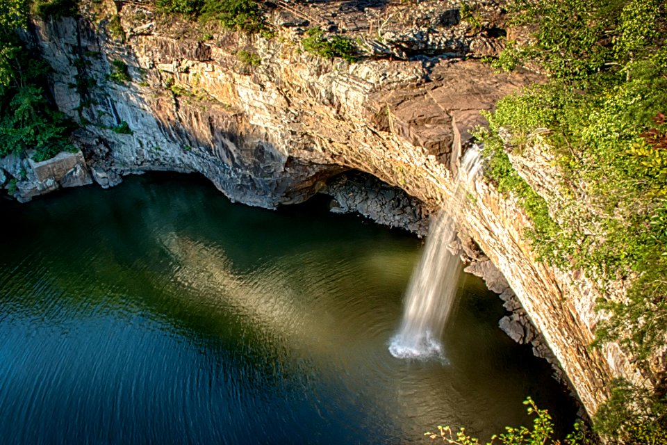 Low Flow DeSoto Falls From Above