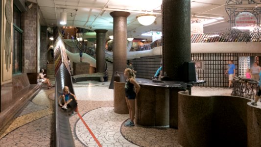 End of the City Museum's three story slide photo