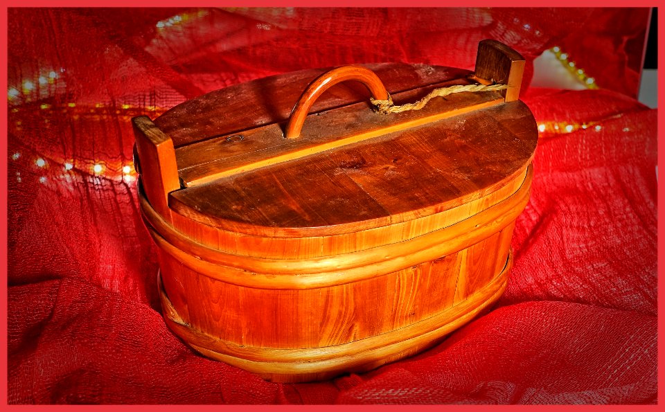 Mantequera de madera