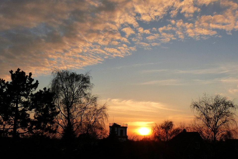 Sunset clouds atmospheric