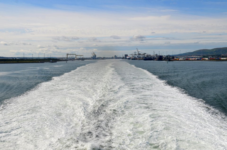 Leaving Belfast  on the Ferry