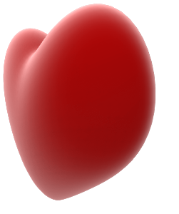 Fuzzy Heart Up Close
