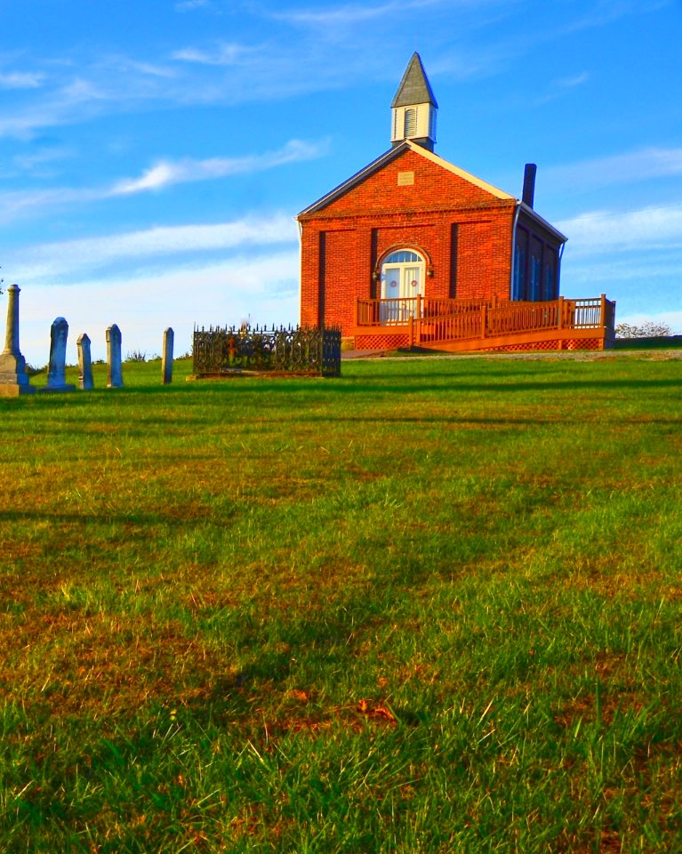 Little Church on the prairie in the Fall