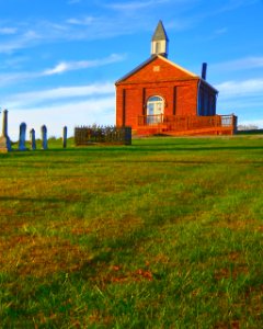 Little Church on the prairie in the Fall