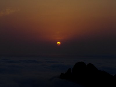 Huangshan sunset