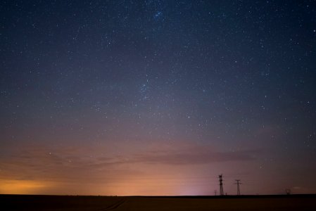 Long Exposure - Citylight feed on stars photo