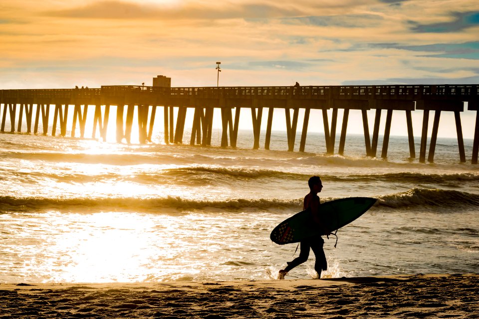 Golden Surf Sunset