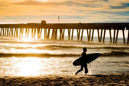 Golden Surf Sunset photo
