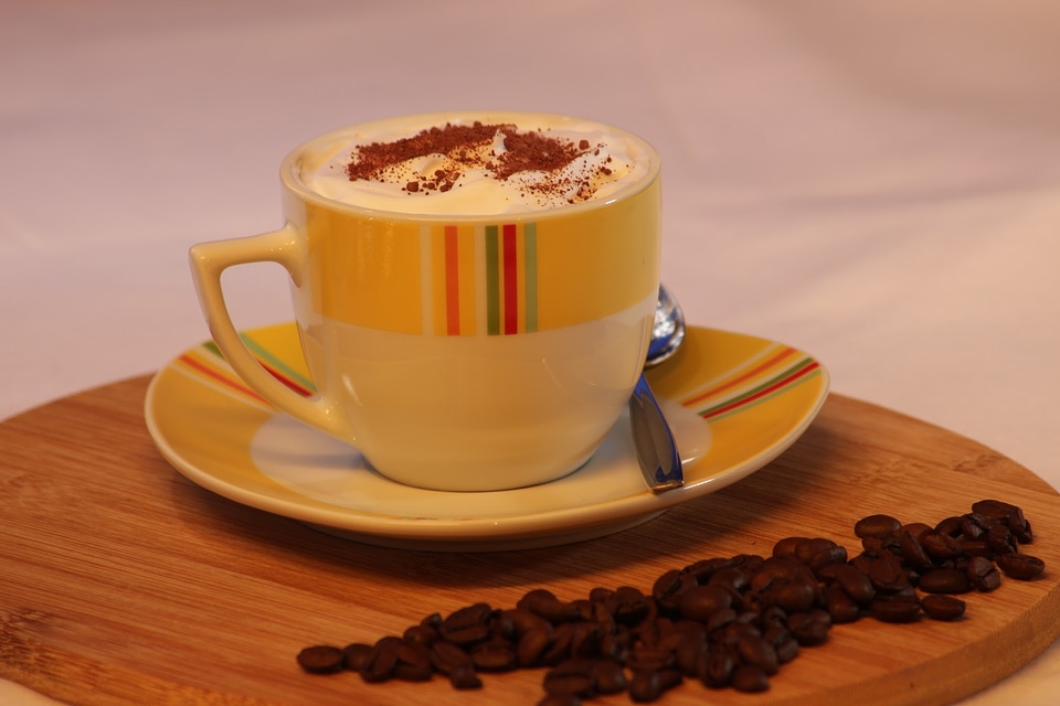 Coffee cup drink foam