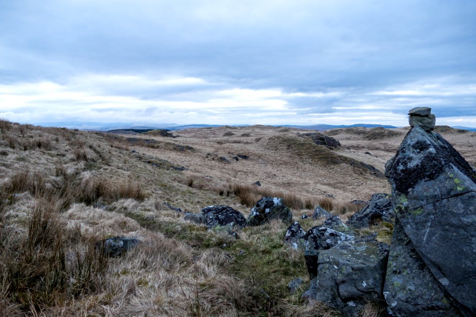 Southern Upland Way near Clenrie Farm at St Johns Town of Dalry