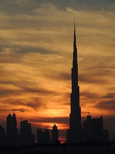 Dubai urban skyscraper