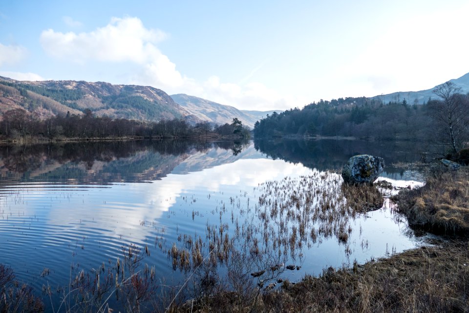 View across Loch Trool on Southern Upland Way