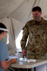1SBCT prepares for NTC, test soldiers for COVID-19