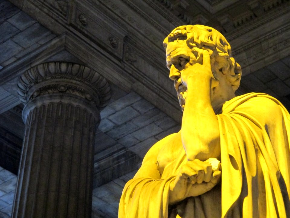 Lycurgus, Lawgiver of Sparta, at the Law Courts of Brussels, Belgium