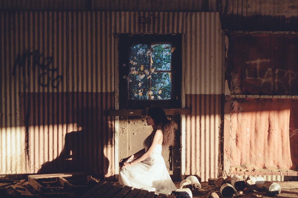 White fashion female