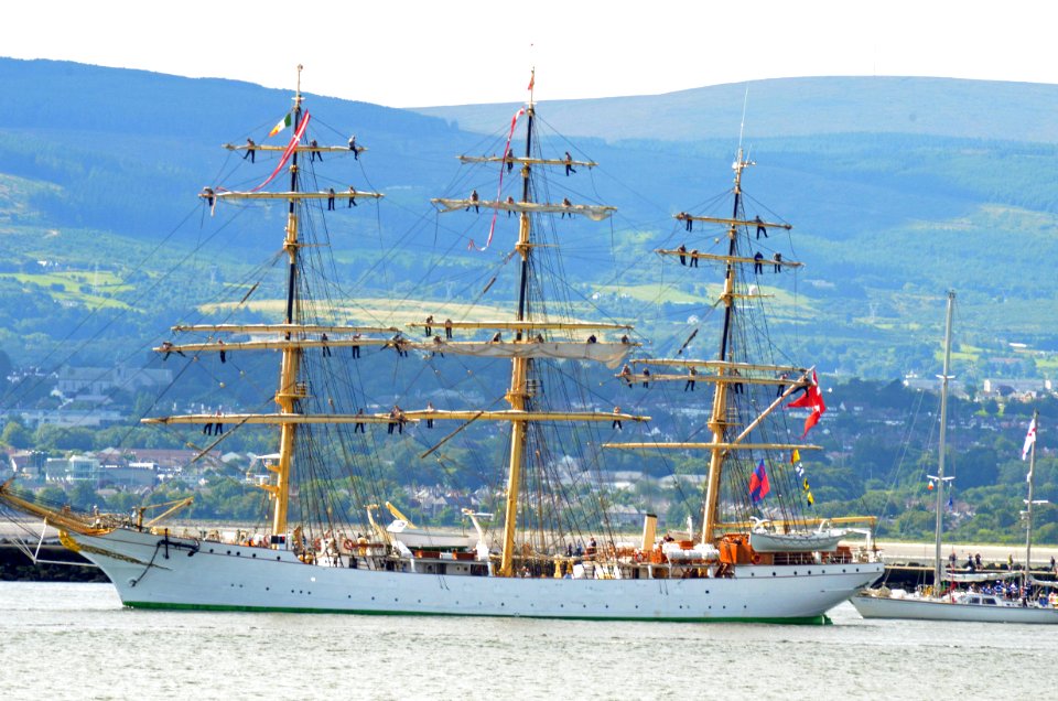 Tall Ships Leaving Dublin