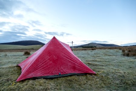 Trailstar at Cauldstane Slap