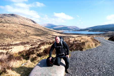 Inca and David at Loch Dee