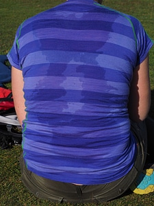 Sweating hot sport photo