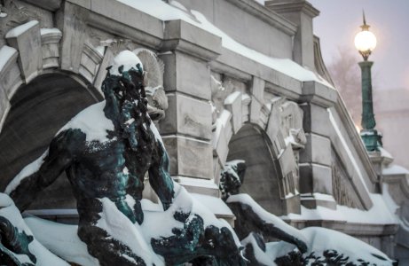 Snow-Covered Neptune at the Library of Congress photo