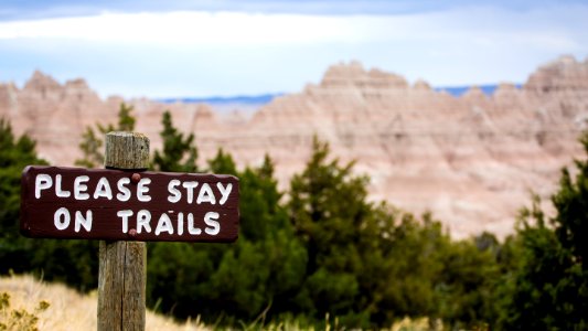 Badlands National Park in October photo