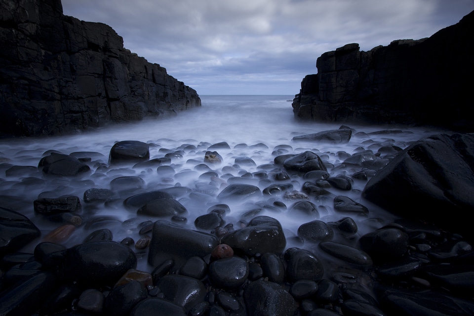 Long exposure ocean beach