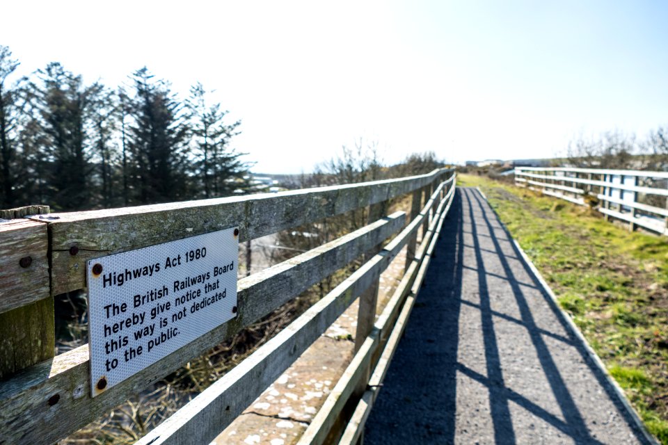Disused Railway Bridge near Dunskey Castle