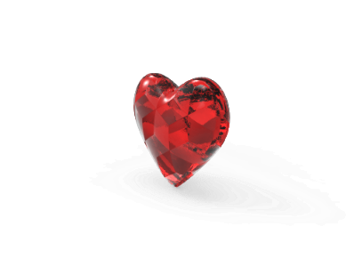 Heart  Glass Cubes - Free Stock Image