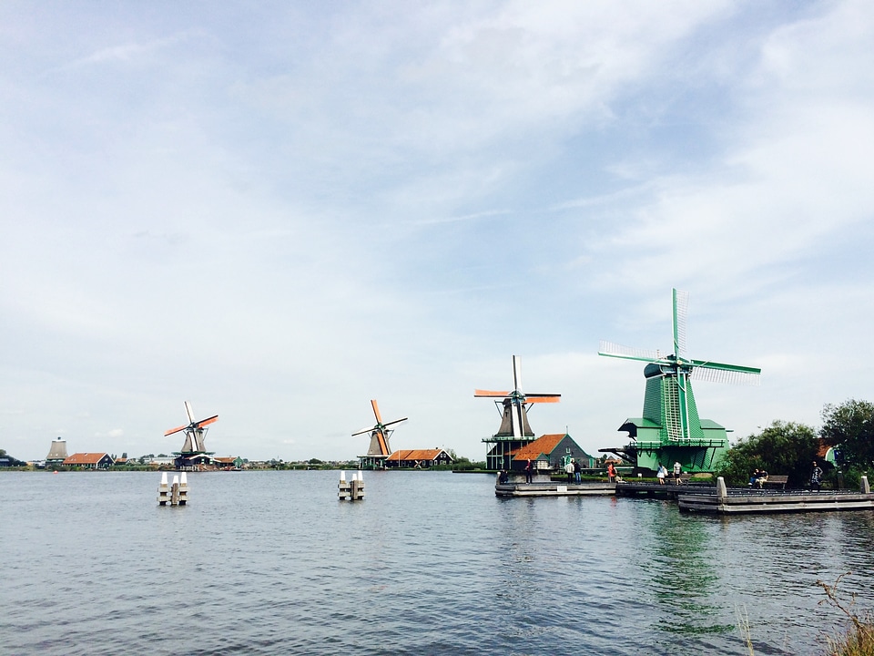 Netherlands mill countryside