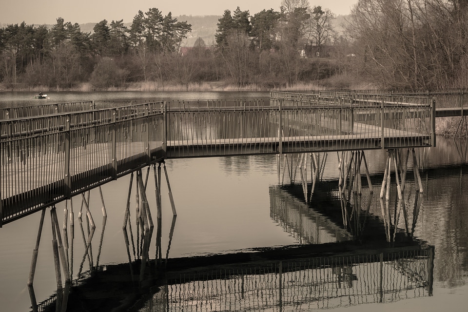 Nature jetty watercourse