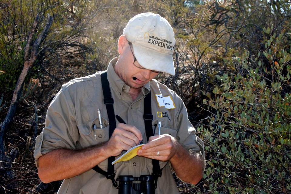 Taylor Edwards, a scientist from the University of Arizona. Photo by NPS/Todd M. Edgar.