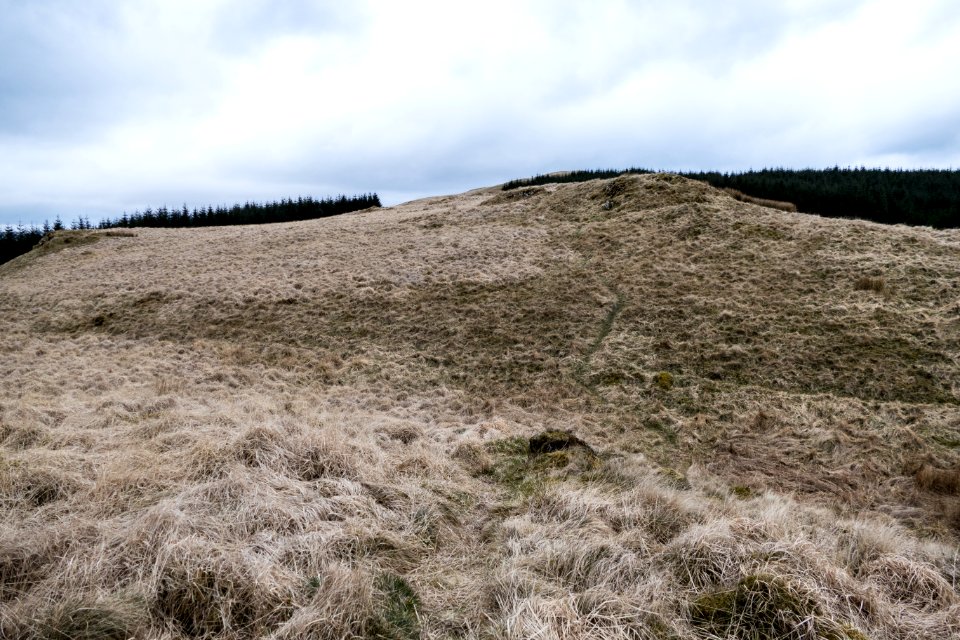 Start of ascent of Manquhill Hill