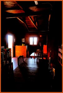 Amanecer en la biblioteca