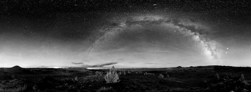 Milky Way over Lava Beds photo