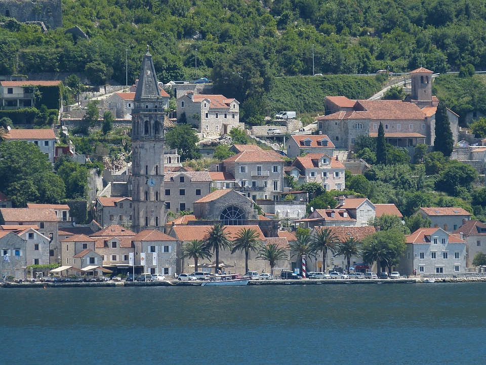Adriatic sea mediterranean bay of kotor