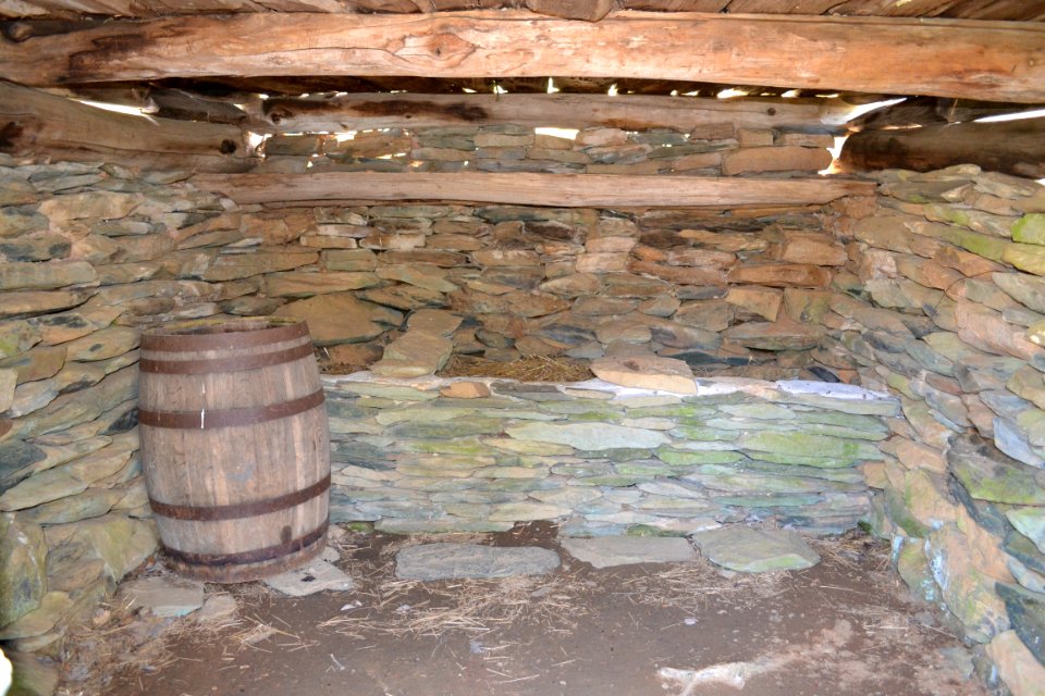 Interior view of the Humpback Rocks Root Cellar NPS Photo PH