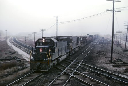 Some PC/PRR Towers and Trains Photos by Roger Puta -- 4 Photos