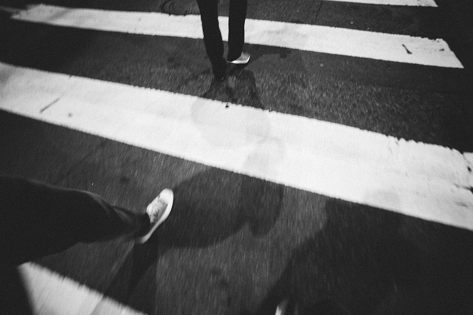 Shoes shadows night