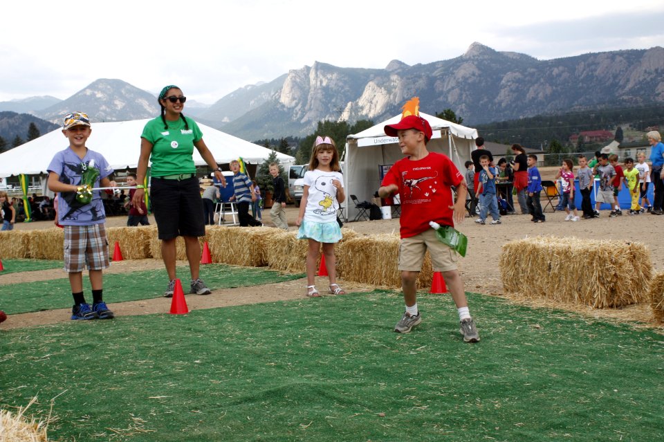 Students playing games at the Biodiversity Festival. Photo by NPS/SaraMelena.