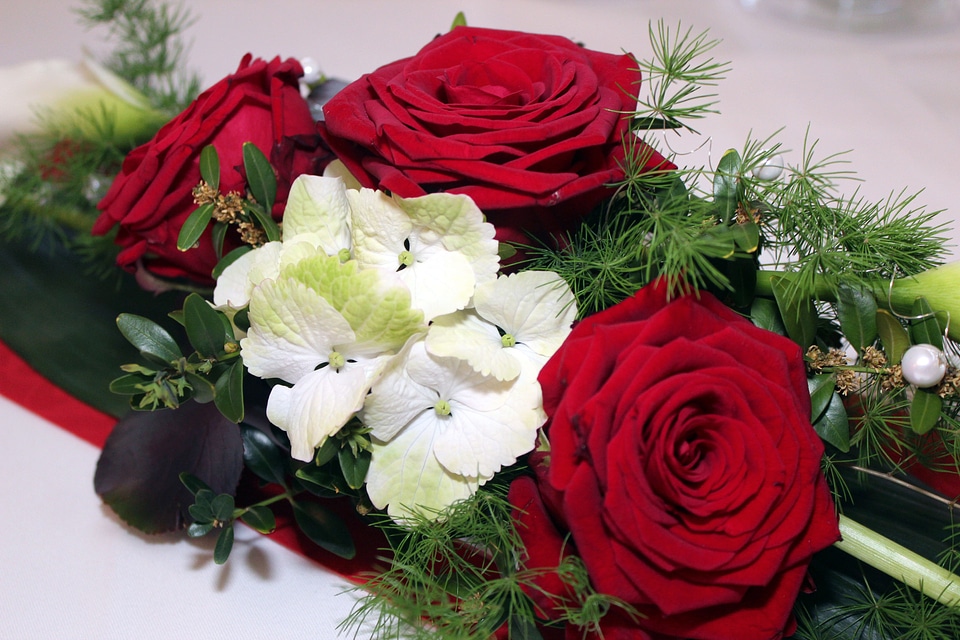 Flowers arrangement festivity