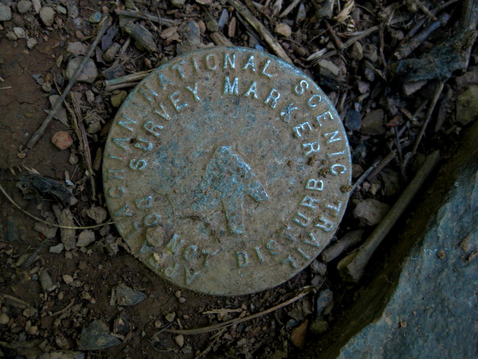 Appalachian Trail Survey Marker